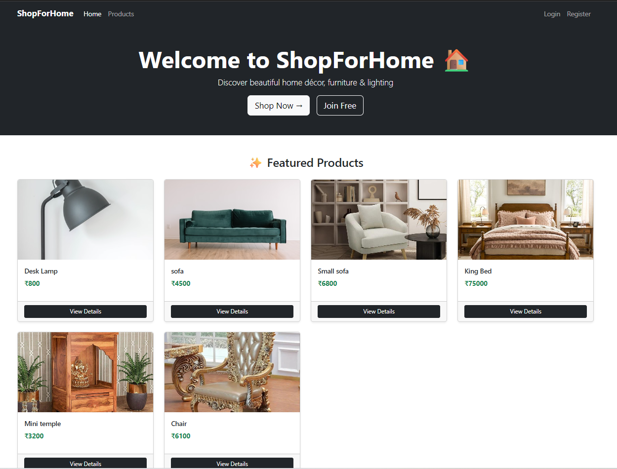 ShopForHome - E-Commerce Platform